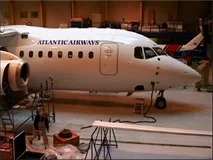 WAR : Atlantic Airways Avro RJ & Bell 412