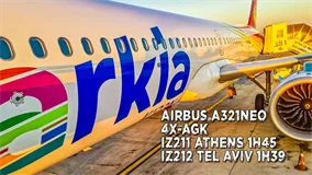 Just Planes Downloads - Arkia A321NEO & E-195