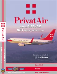 WAR : Lufthansa/Privatair A319LR & BBJ