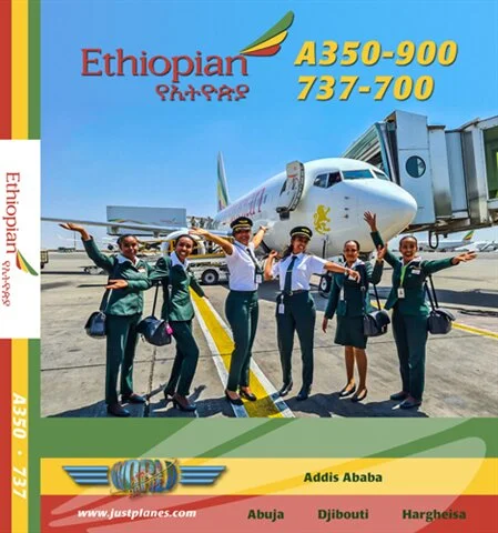 Ethiopian A350 & 737-700 (DVD)